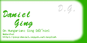 daniel ging business card